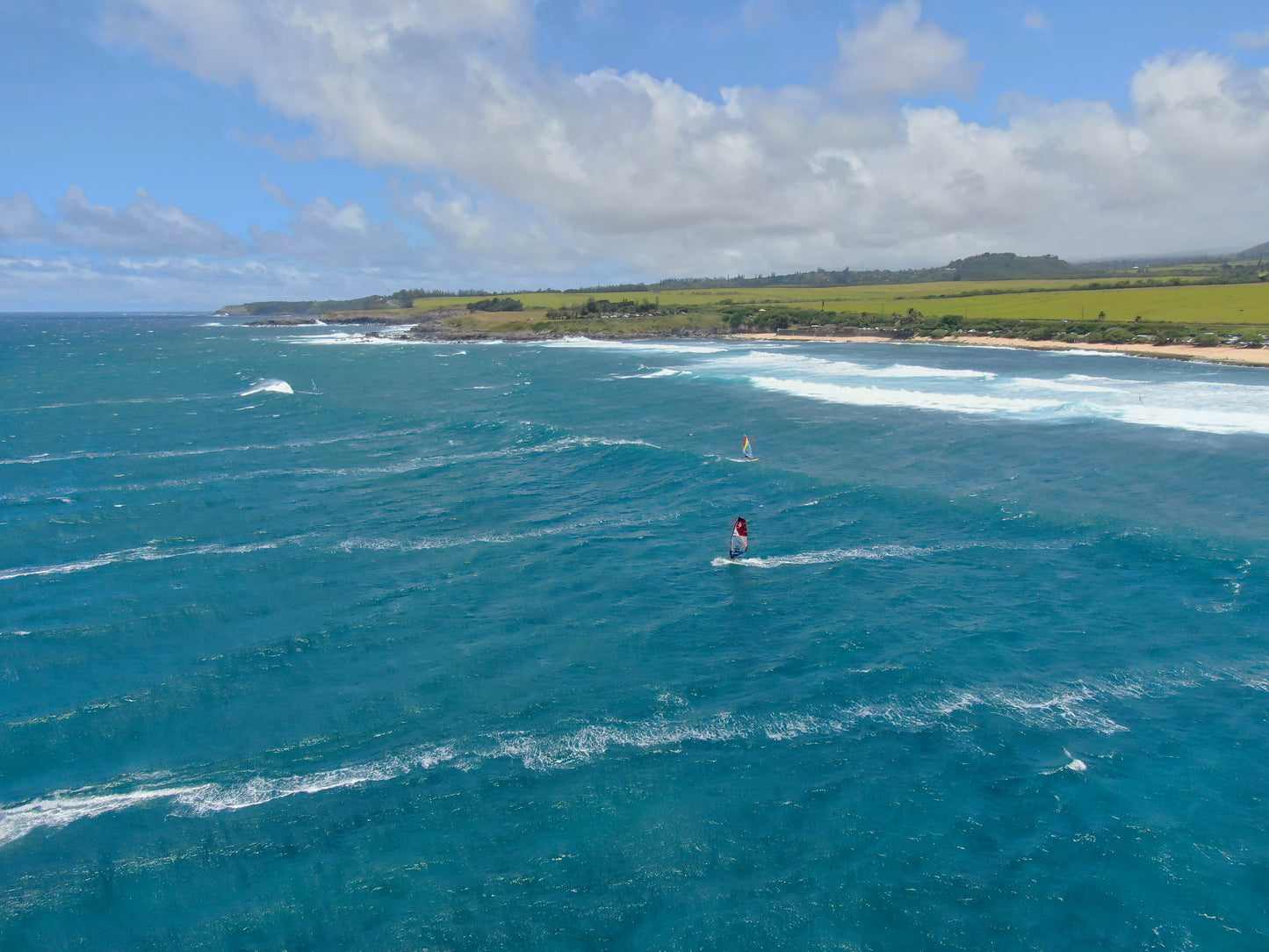 Maui, Hawaii. Kite Surfers
